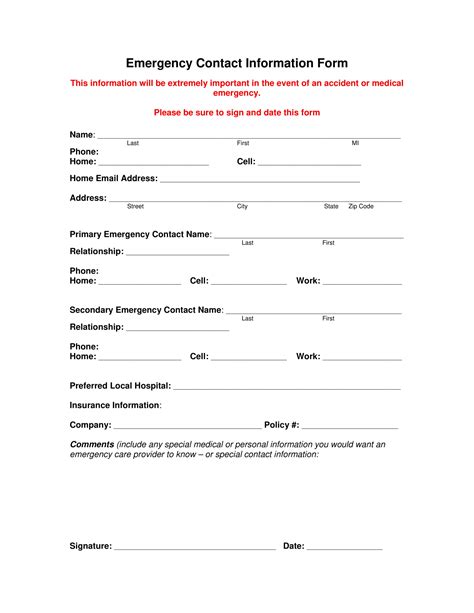 Emergency Assistance Forms